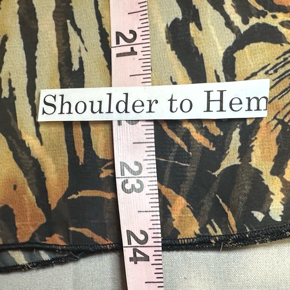 NWT SIZE M/L DOTTO LUXURY RESORT WEAR Zebra Print Pantsuit - Black and Tan - Picture 10 of 11